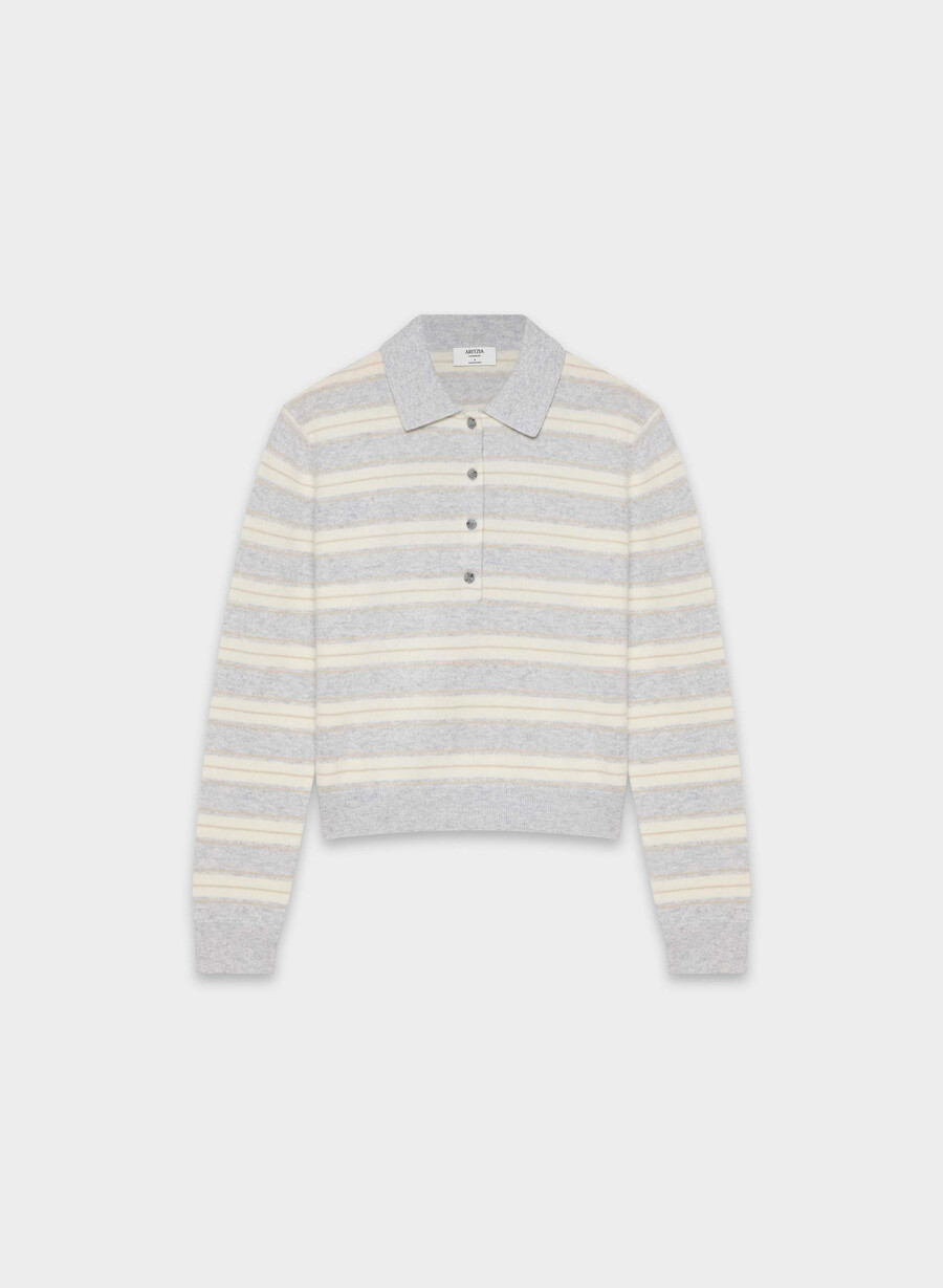 bare cashmere provenance polo langarmshirt h chrome light birc