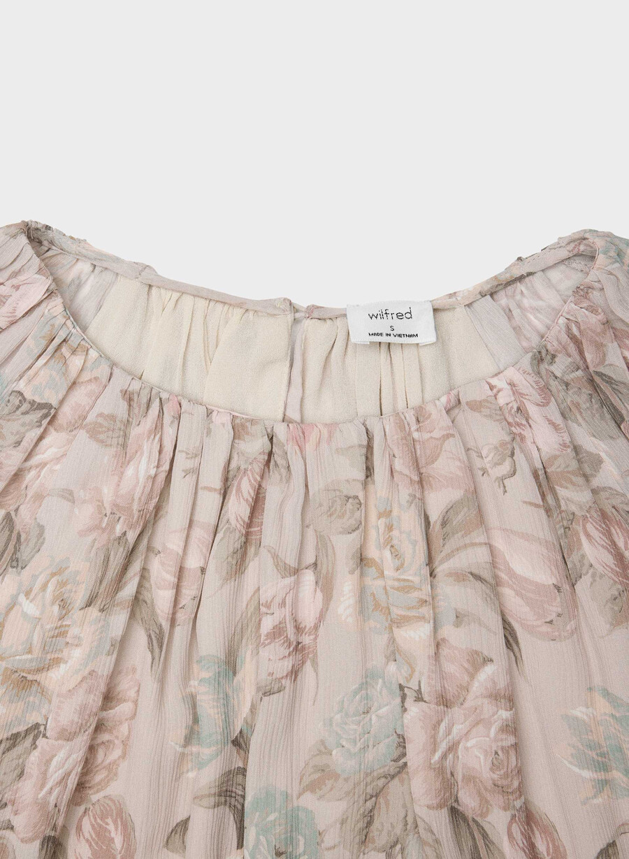 monet bluse altrosa mehrfarbig