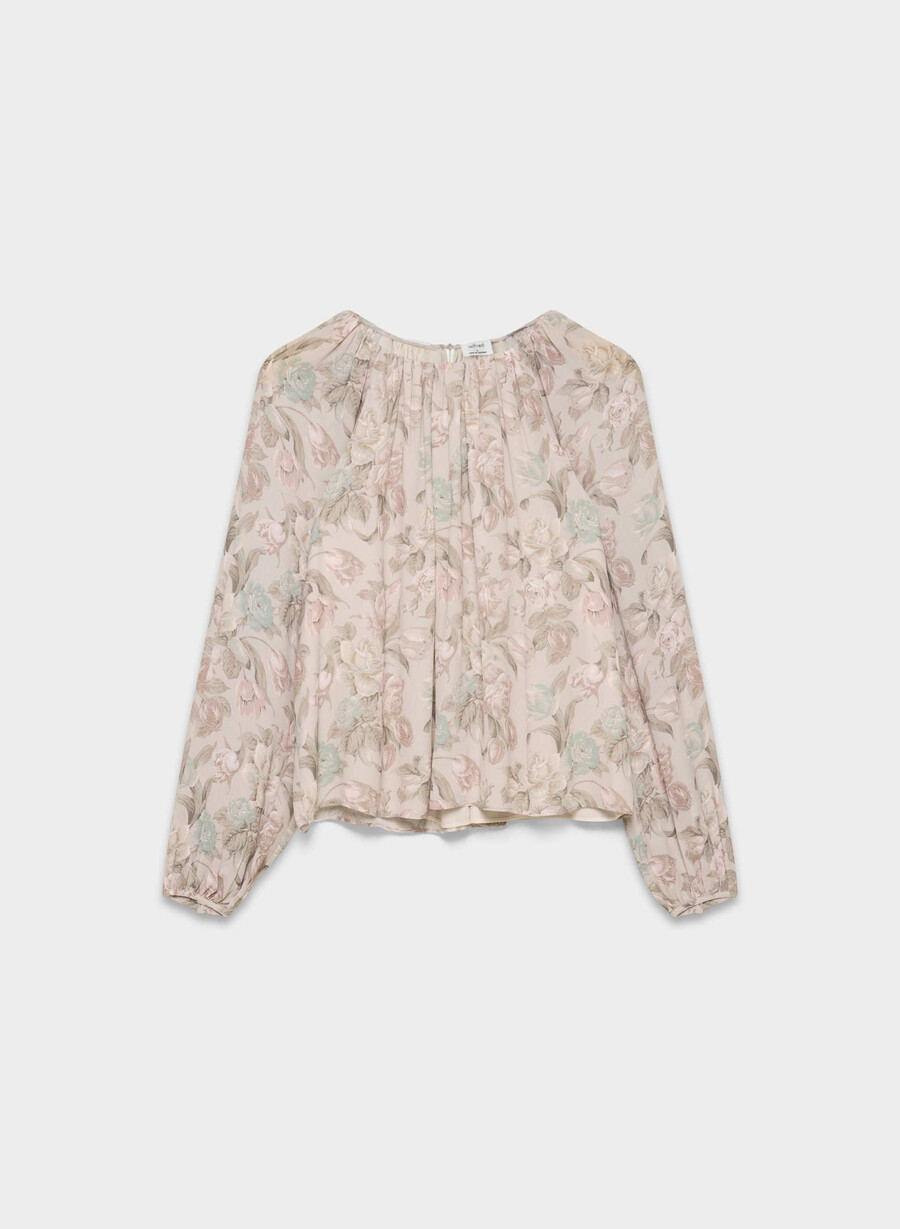 monet bluse altrosa mehrfarbig