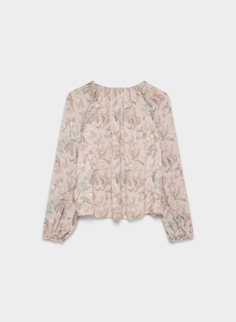 monet bluse altrosa mehrfarbig