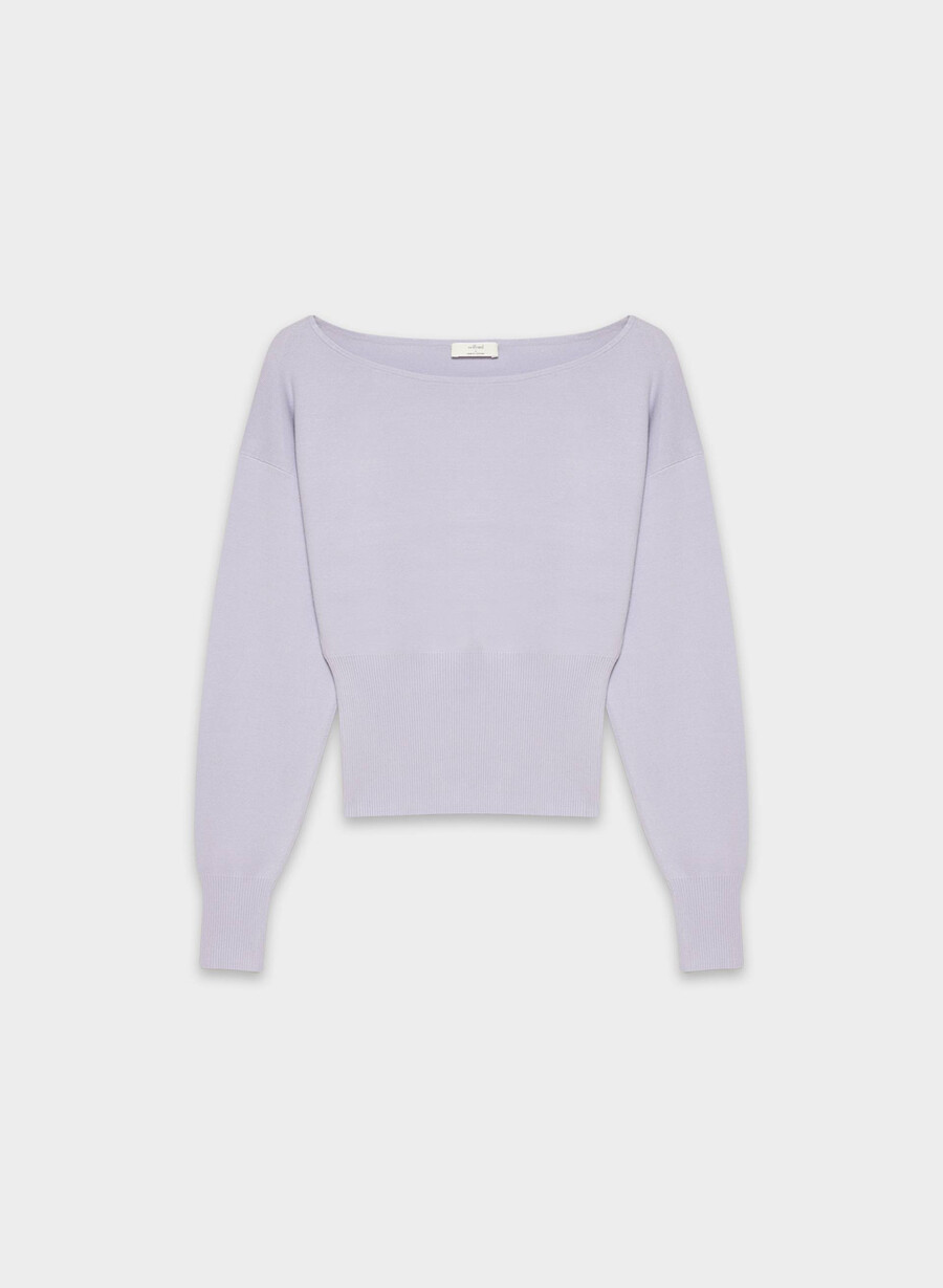 crescendo sweater - wonder yarn wildflower lilac