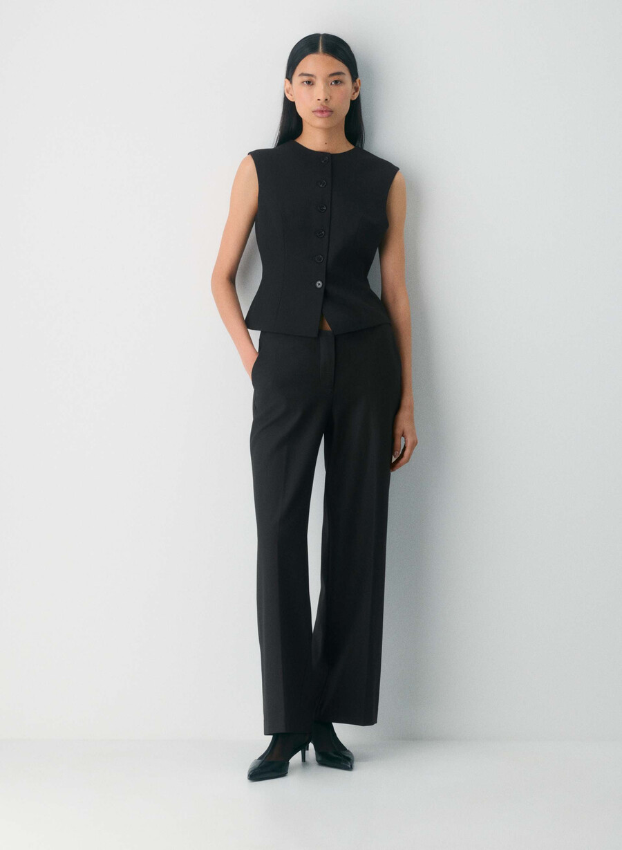 duett-weste - twill schwarz