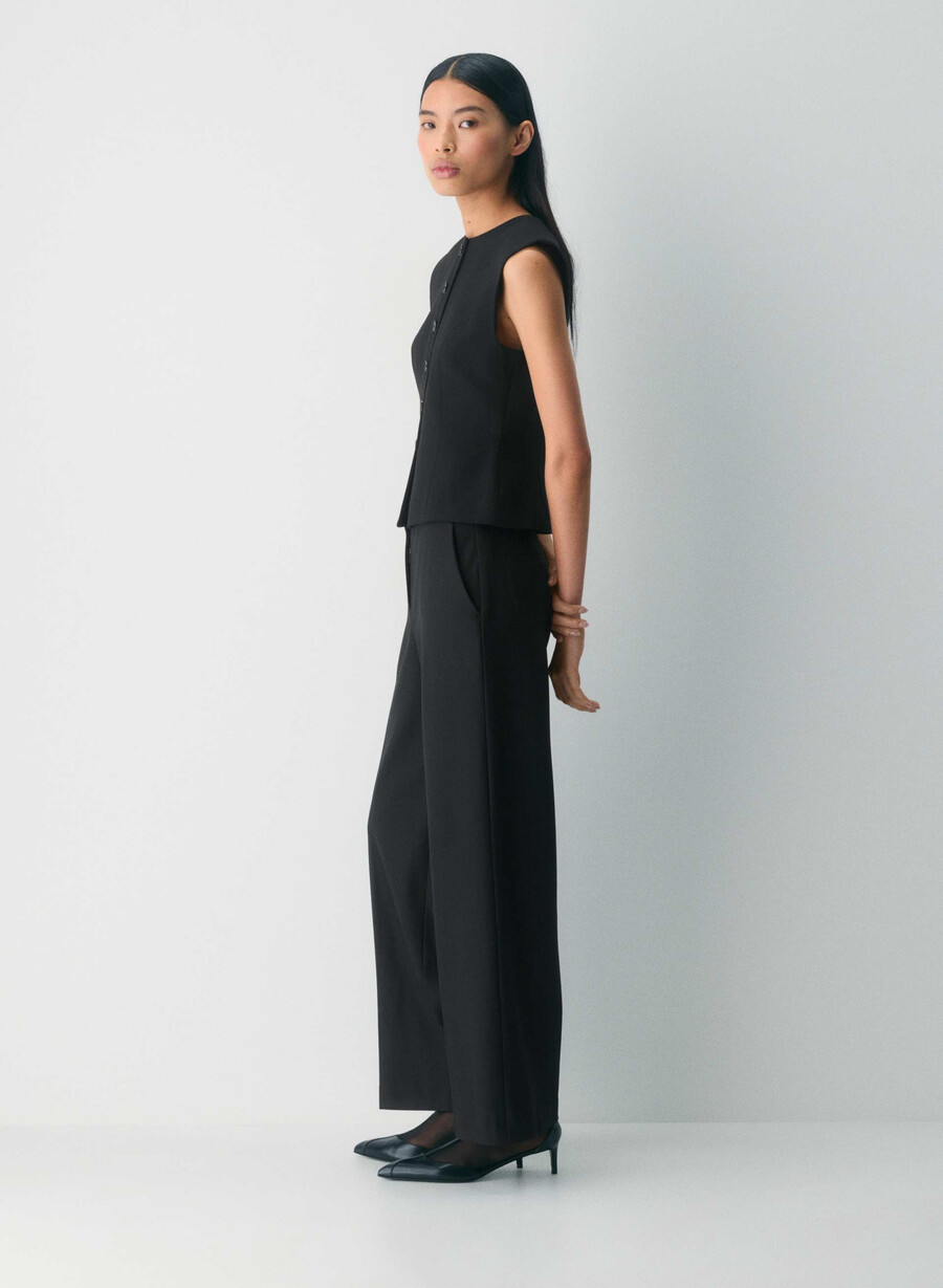 duett-weste - twill schwarz