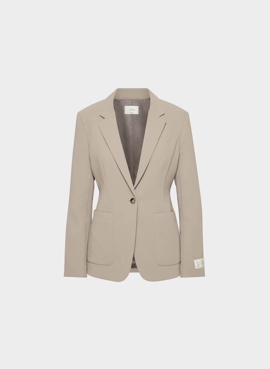 augusta blazer – crepette nomad taupe