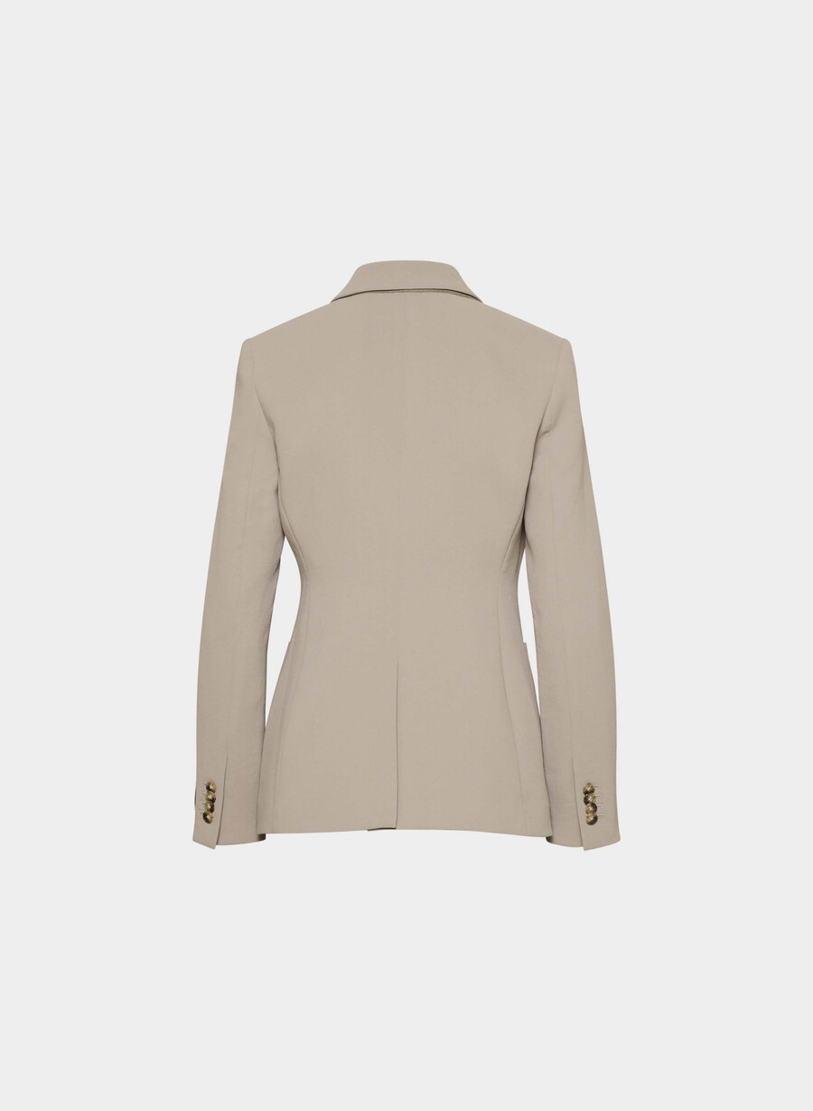 augusta blazer – crepette nomad taupe