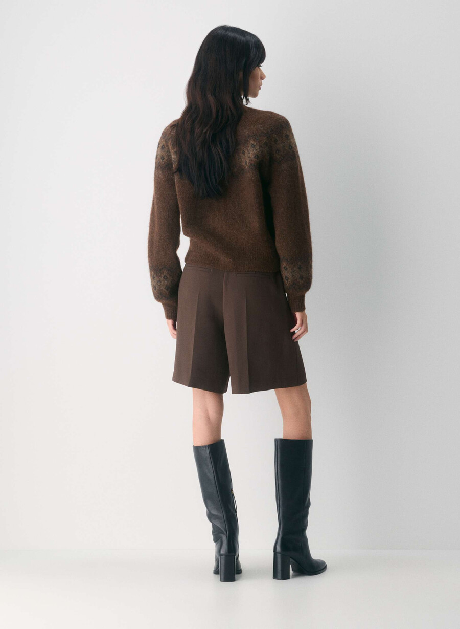 dossier short rich mocha brown