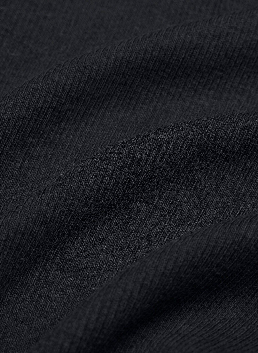homestretch rib synkopation button-up schwarz