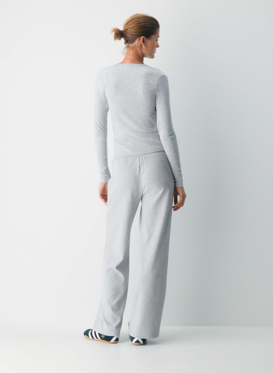 homestretch rib syncopation button-up heather chrome