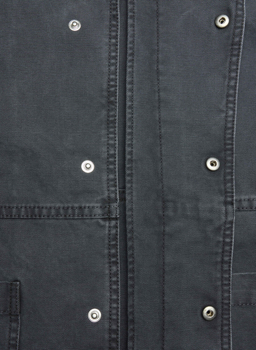 edison arbeitsjacke vintage carbon black