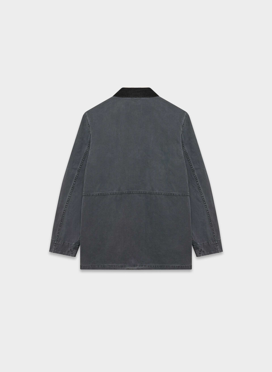 edison arbeitsjacke vintage carbon black
