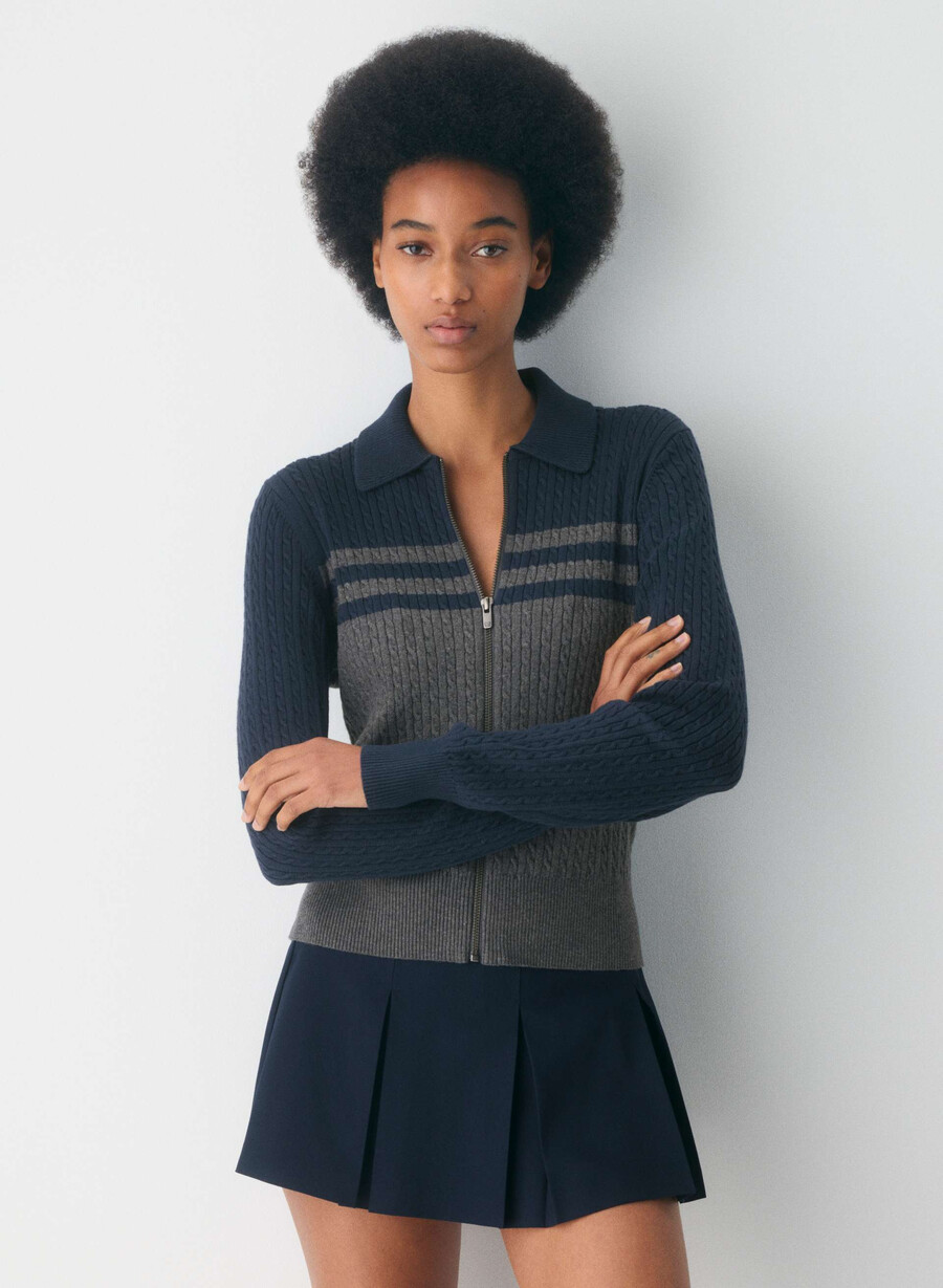 cotton charm meadow zip-up lt birch admiral