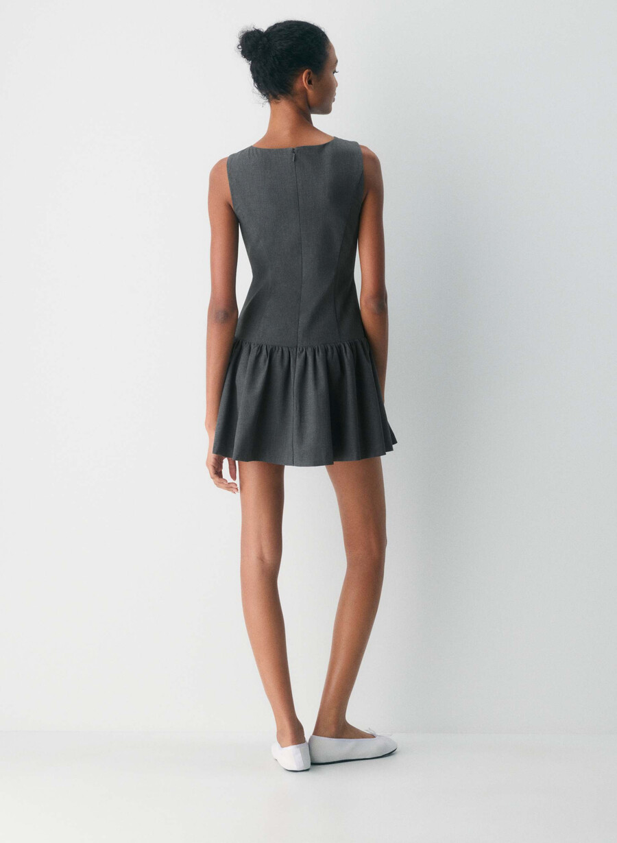 gallop dress heather charcoal