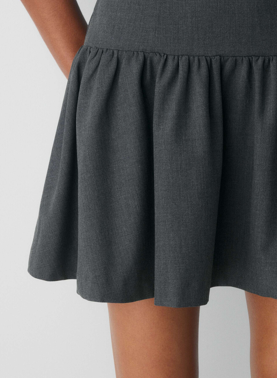 gallop dress heather charcoal