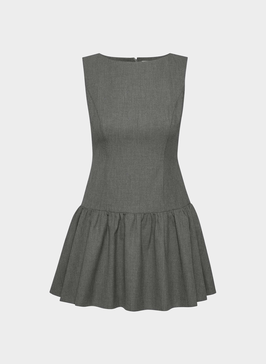 gallop dress heather charcoal