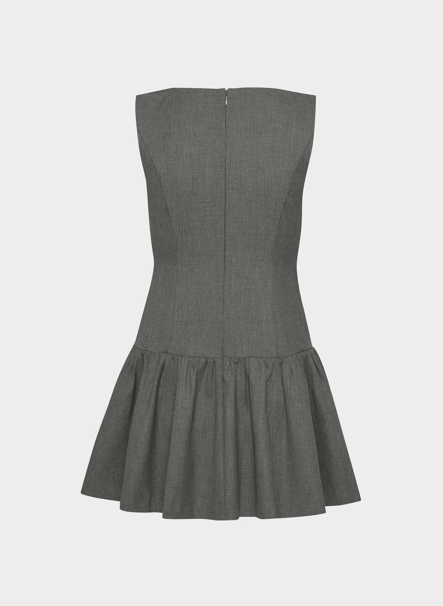 gallop dress heather charcoal