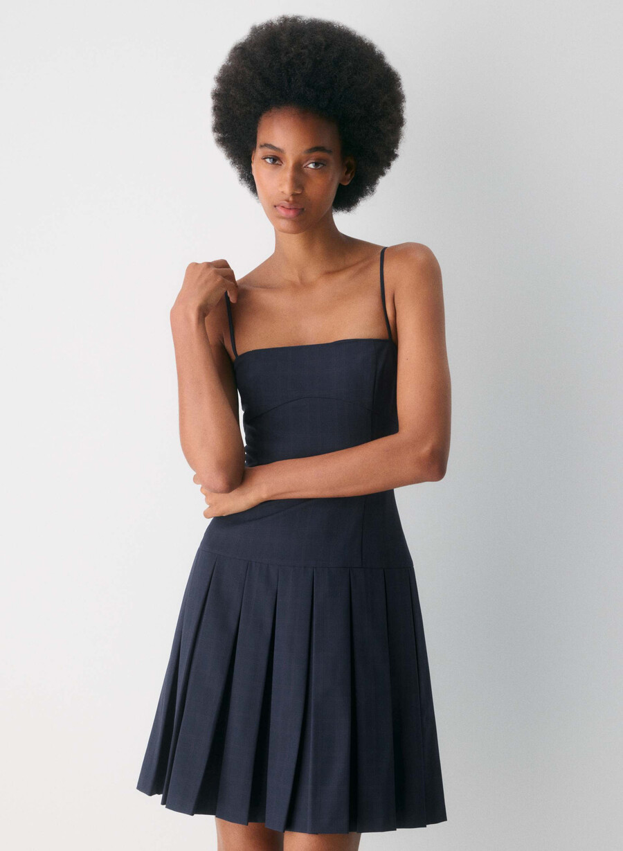 shetland dress noah check admlblk