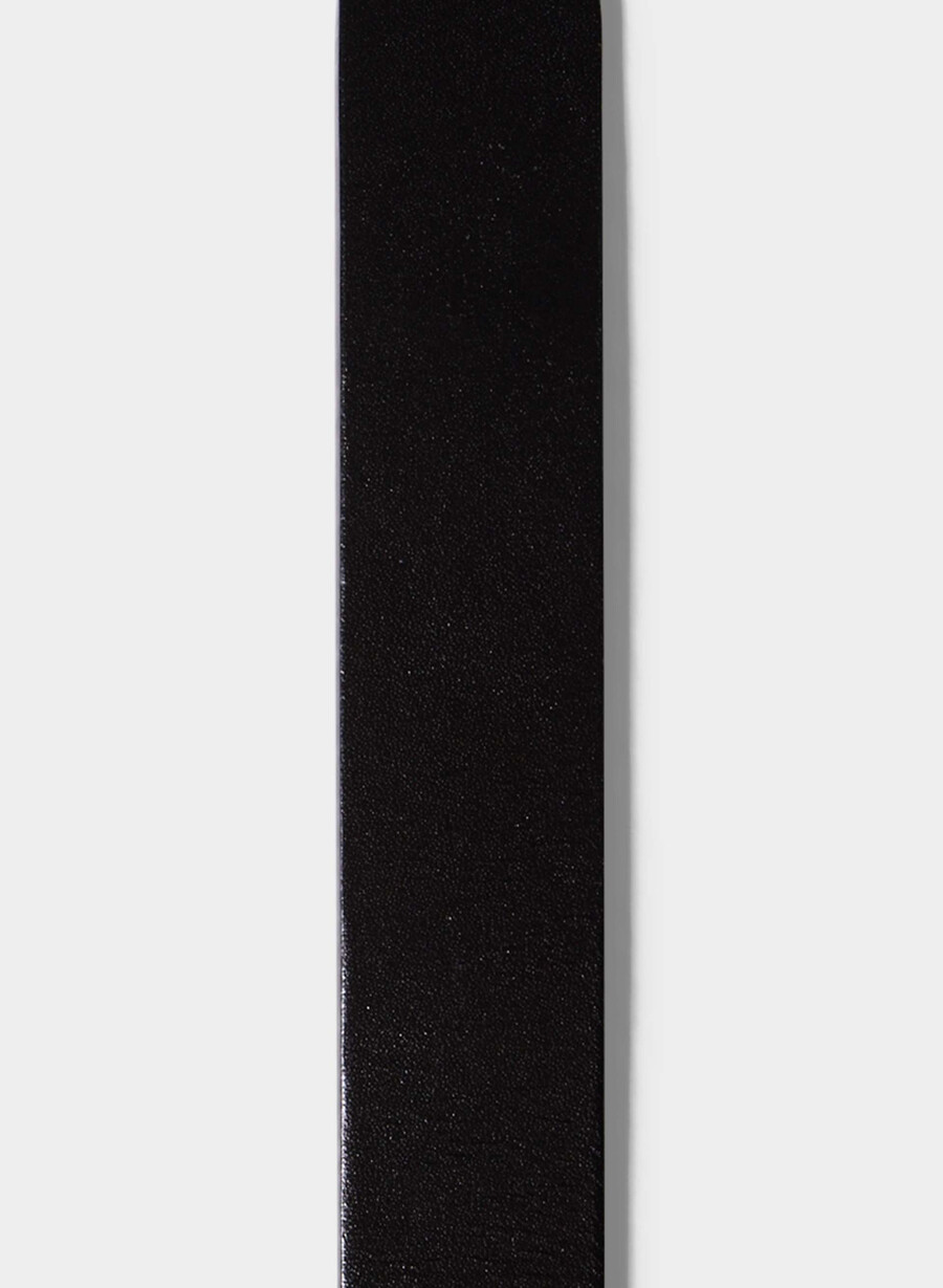 perennial massiver messing-ledergürtel schwarzgold
