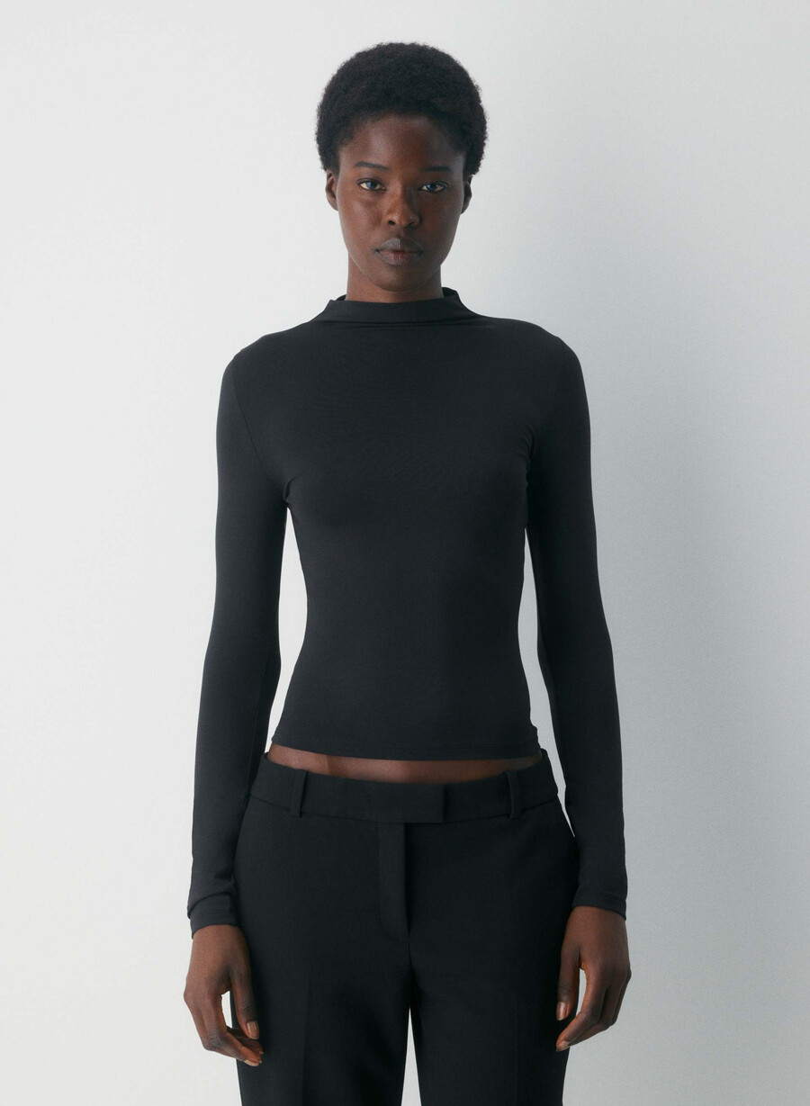 original contour lyric mockneck schwarz