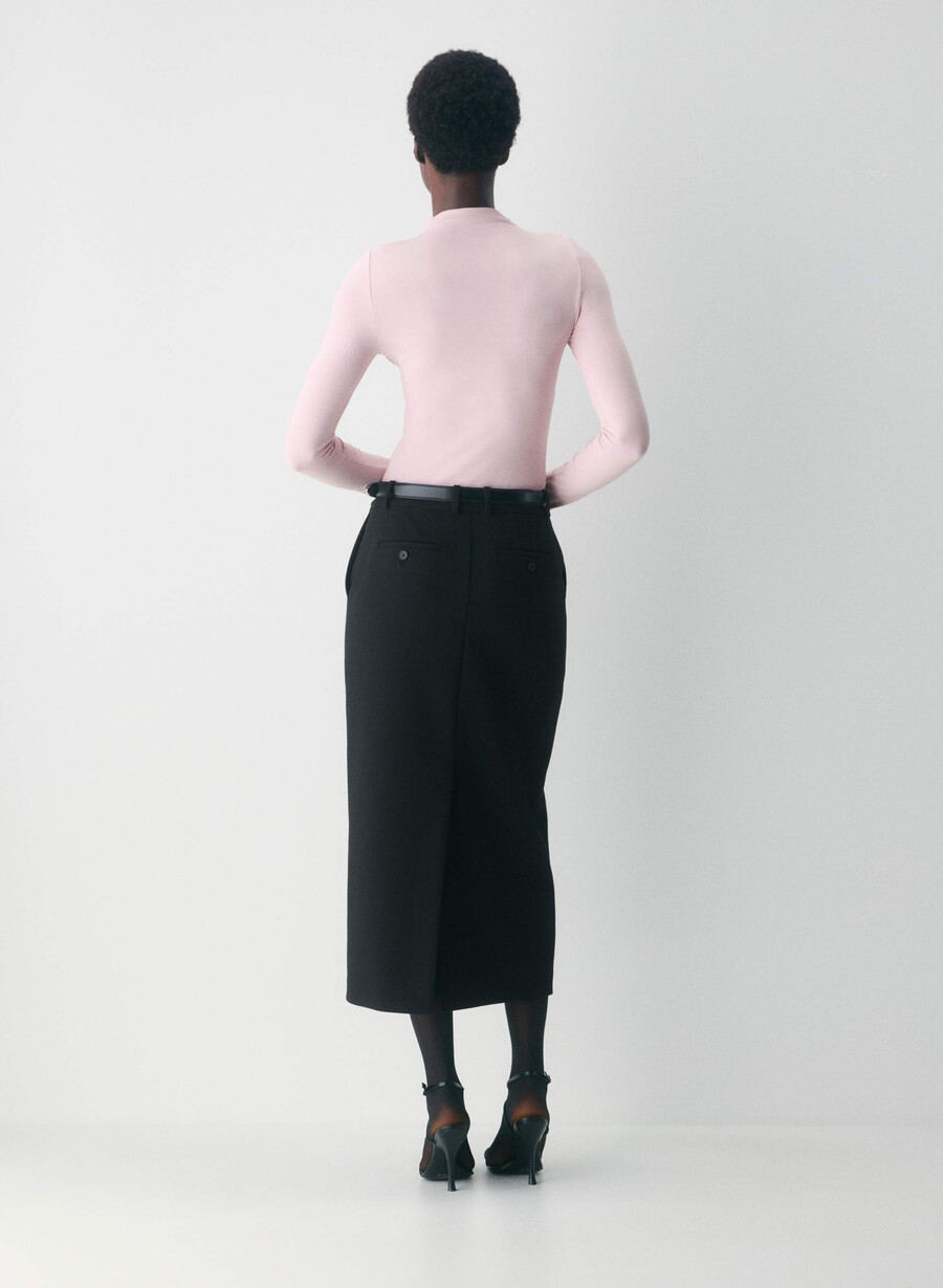 original contour lyric mockneck dusty pink