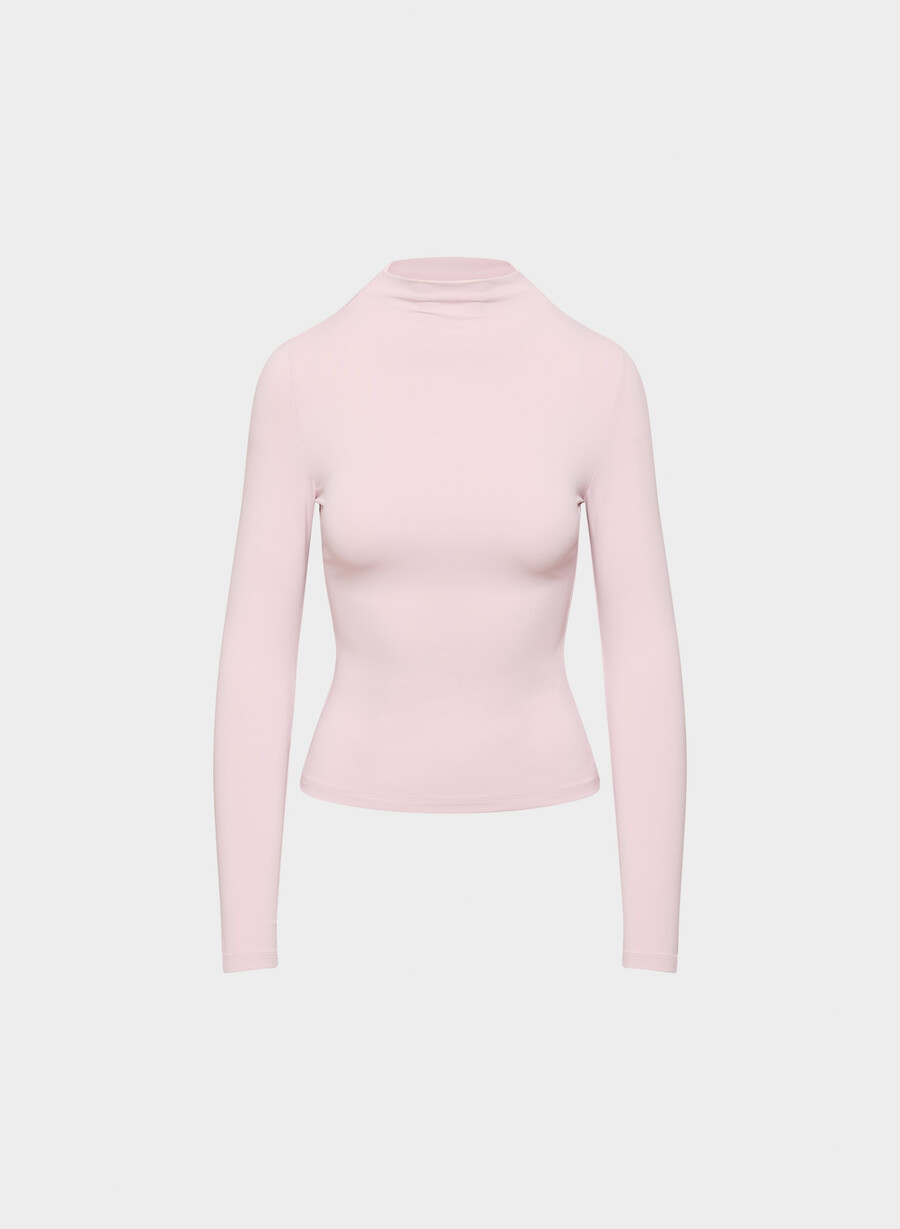 original contour lyric mockneck dusty pink