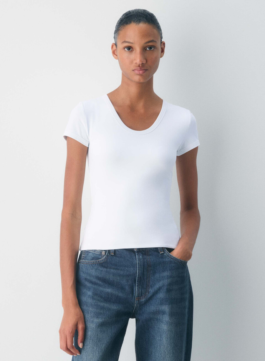 original contour sophomore t-shirt strahlend weiß