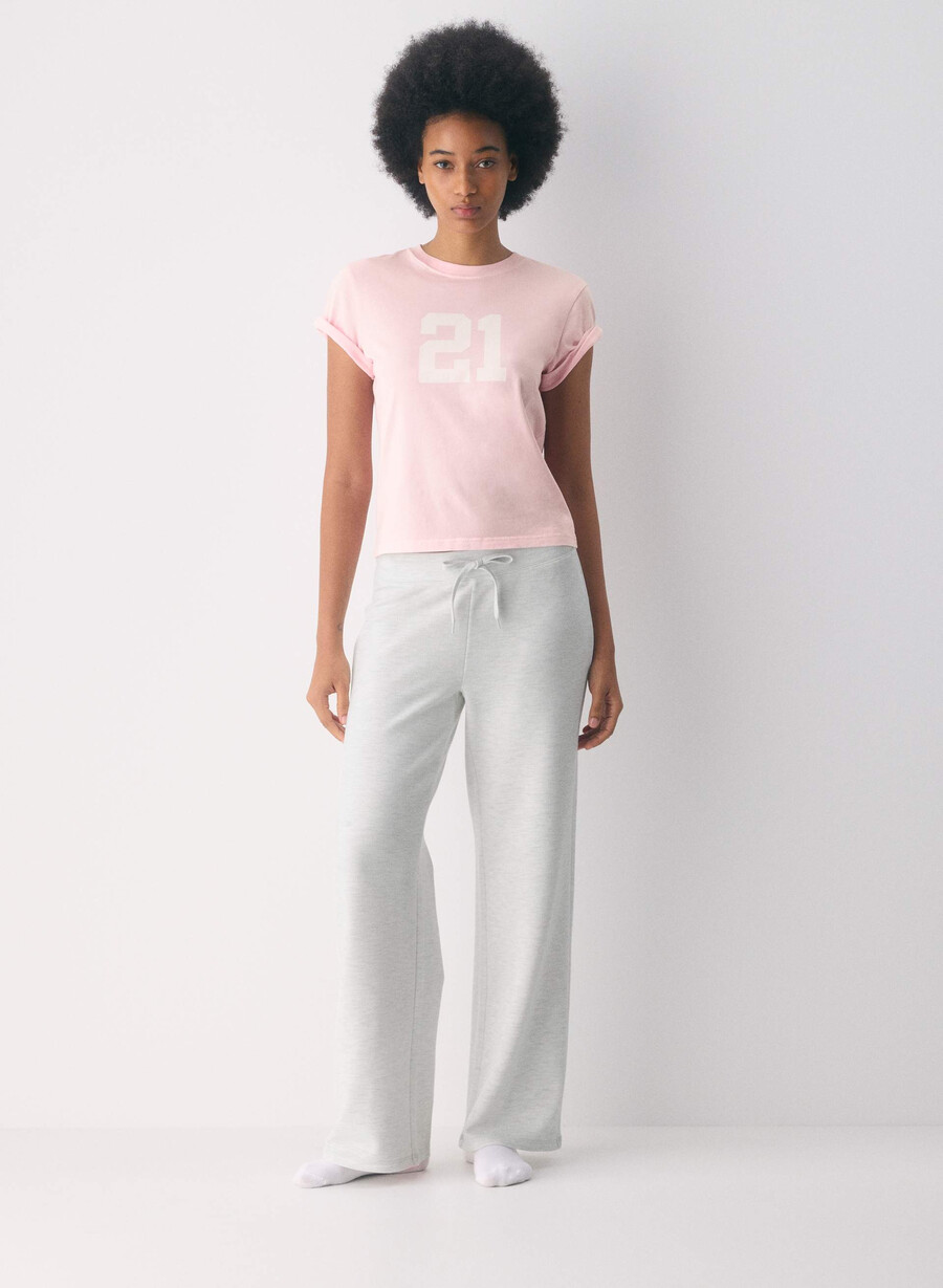 wafflex marks pant heather cloud white