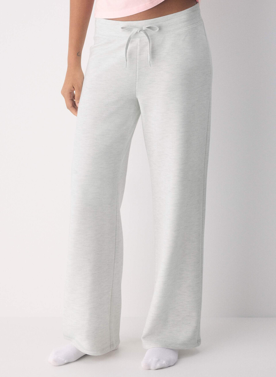 wafflex marks pant heather cloud white