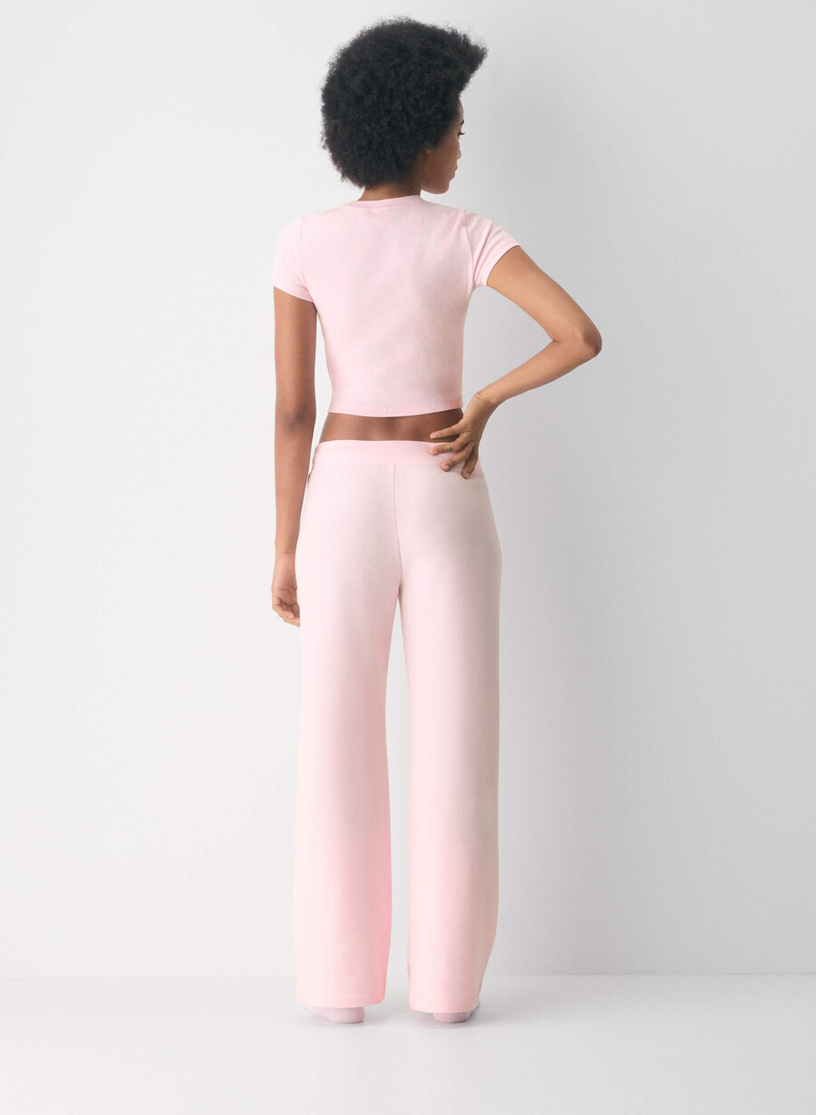 wafflex marks pant villa pink