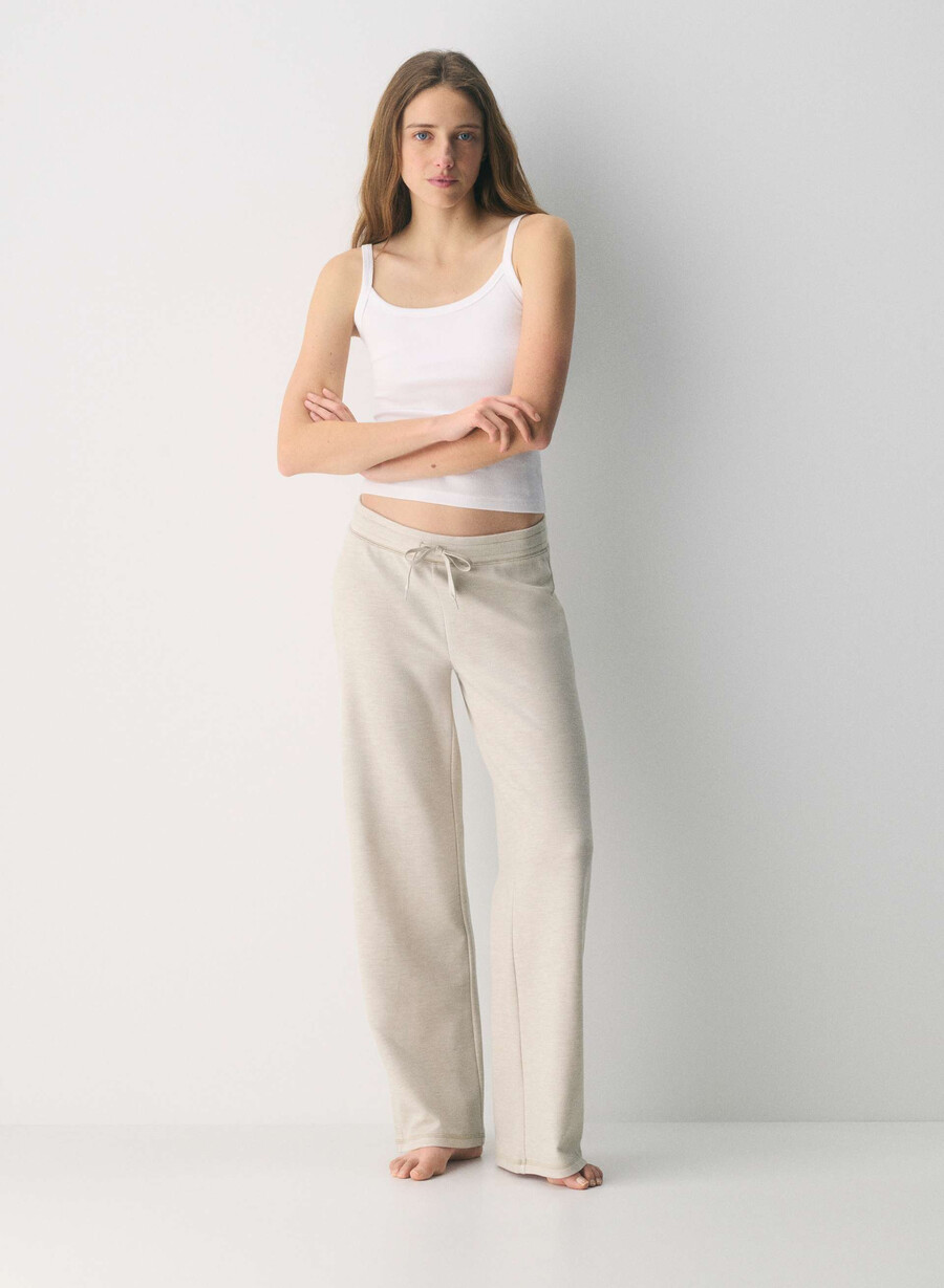 wafflex marks pant heather ecru