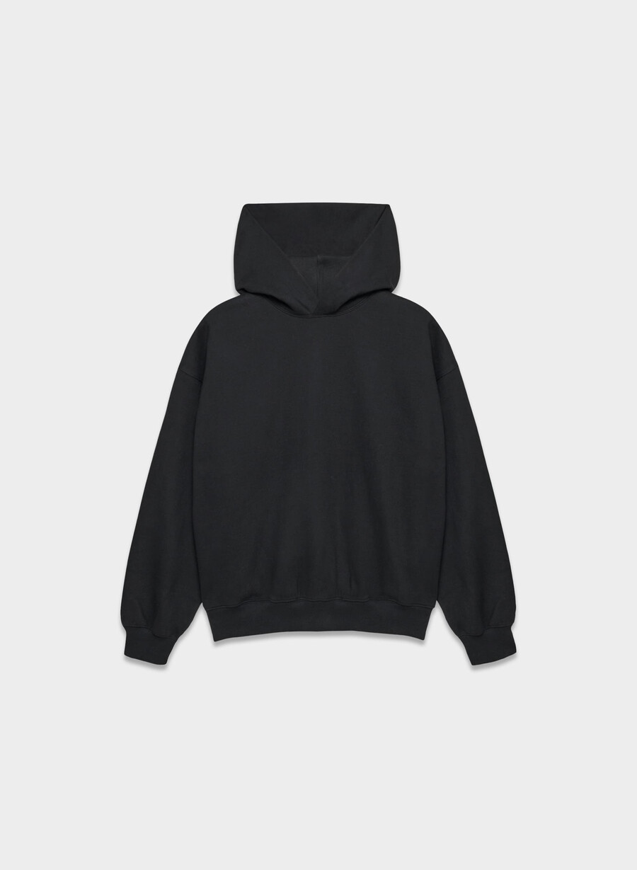 kuscheliger mega-hoodie aus sweatfleece schwarz