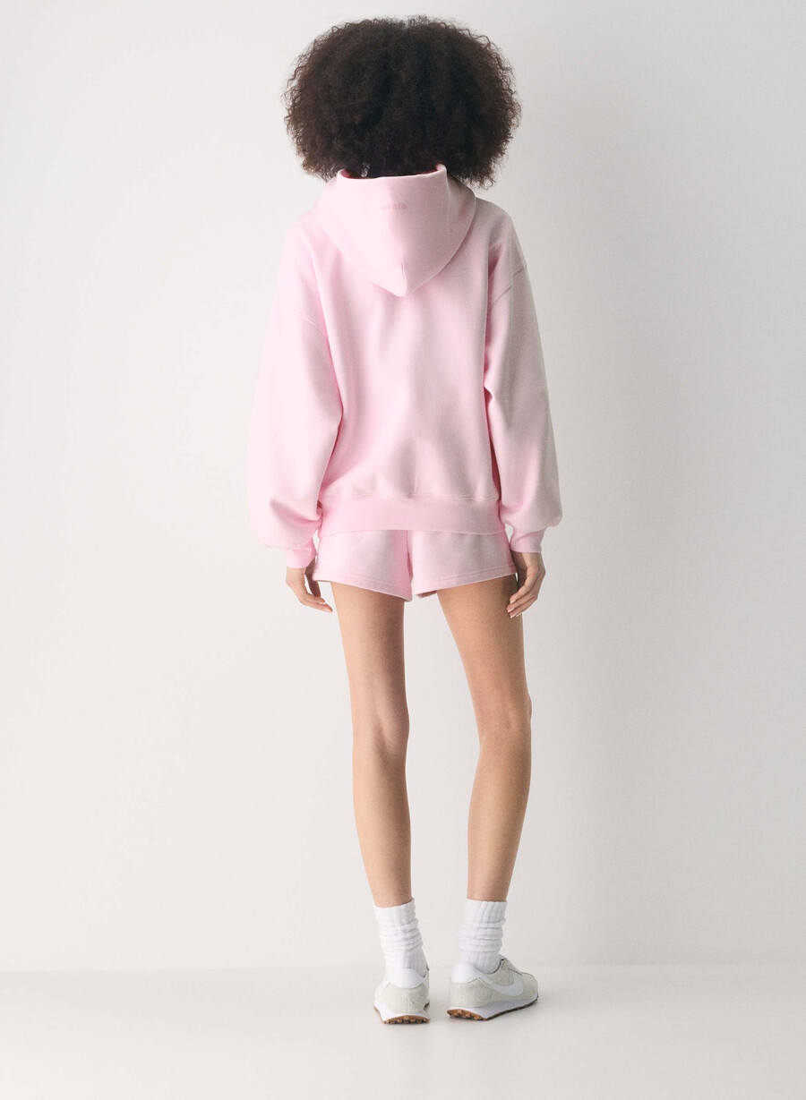 kuscheliger mega-hoodie aus sweatfleece villa pink