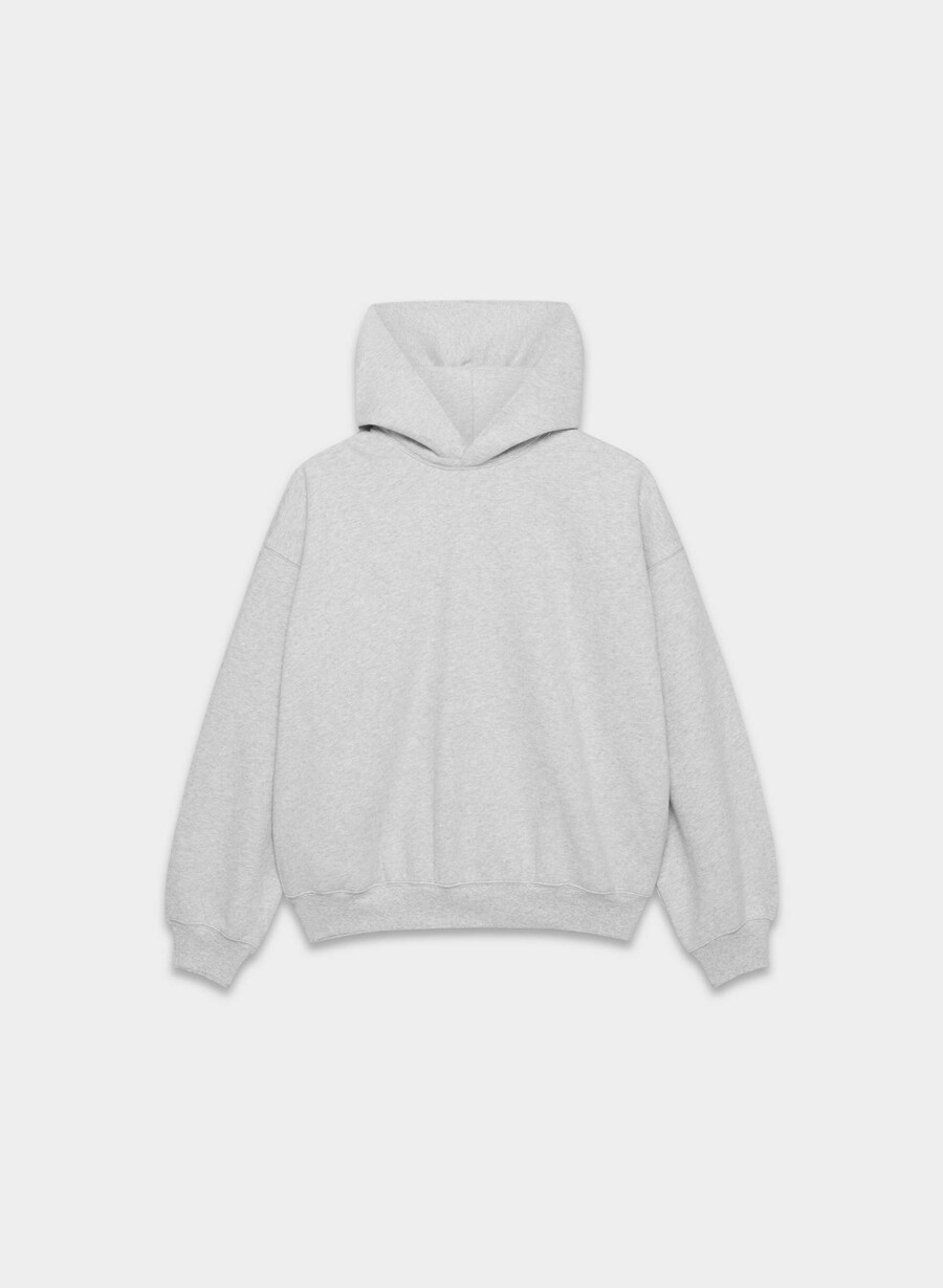 kuscheliger mega-hoodie aus sweatfleece heather chrome