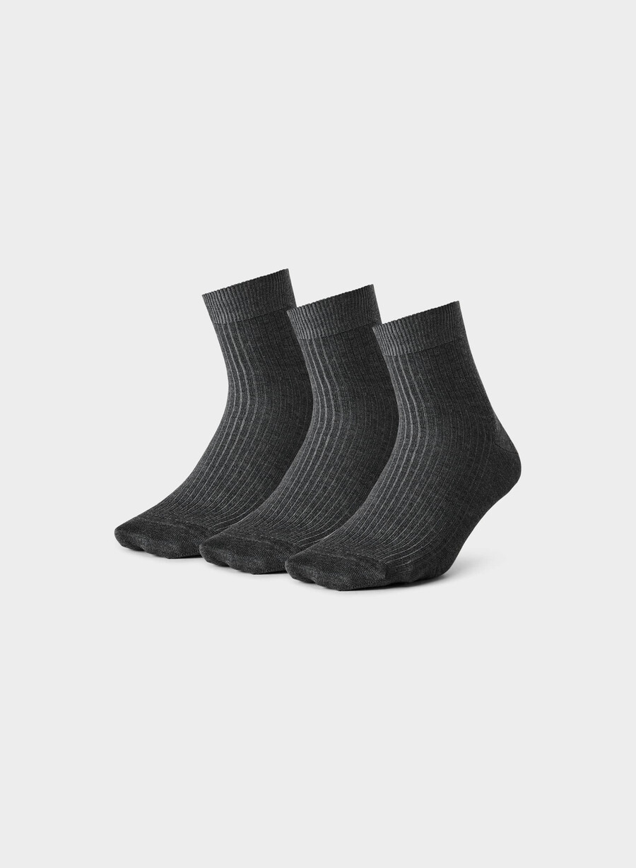 parade-knöchelsocken 3er-pack meliert anthrazit