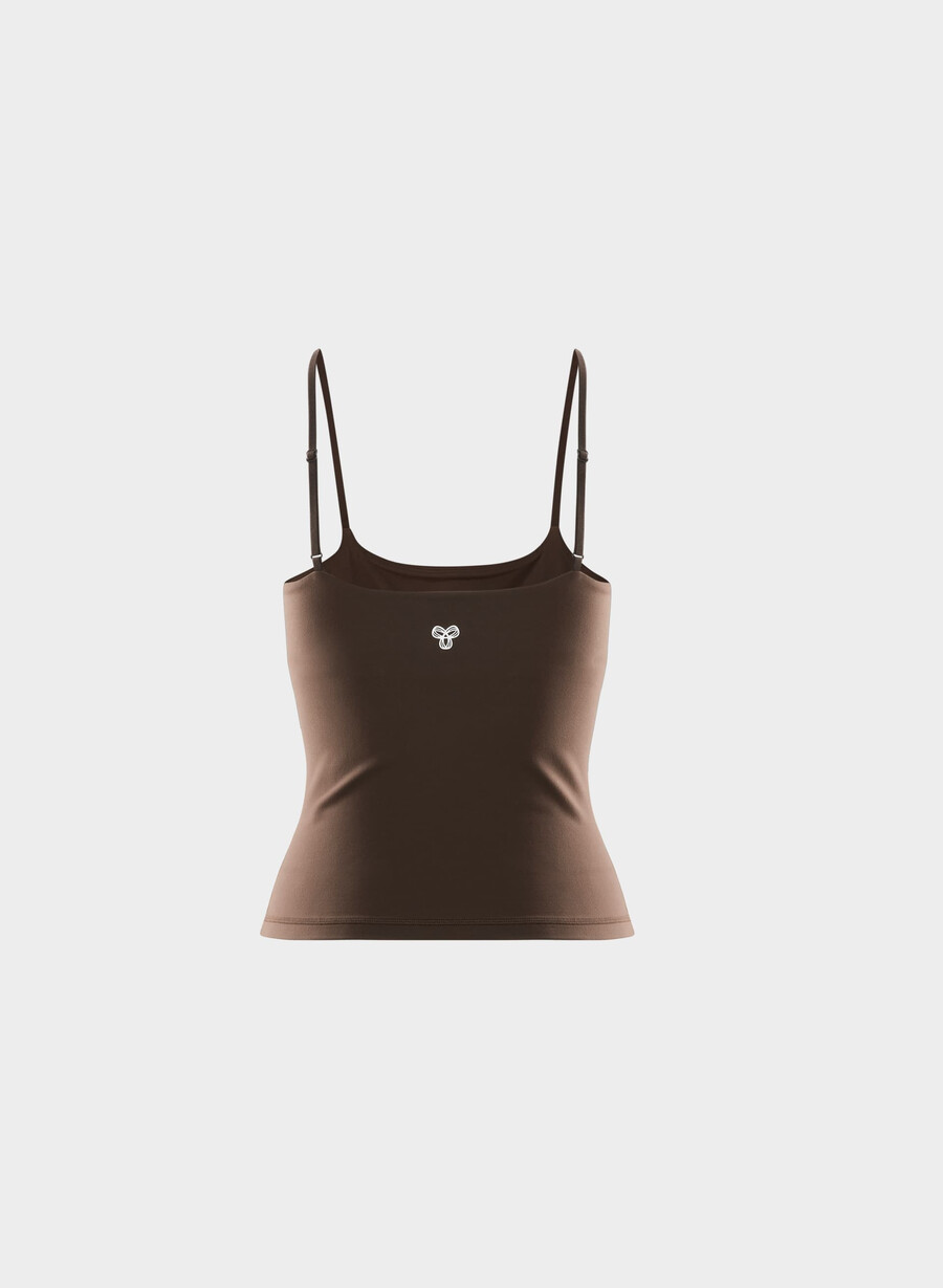 butter agility sports tank rich mocha brown