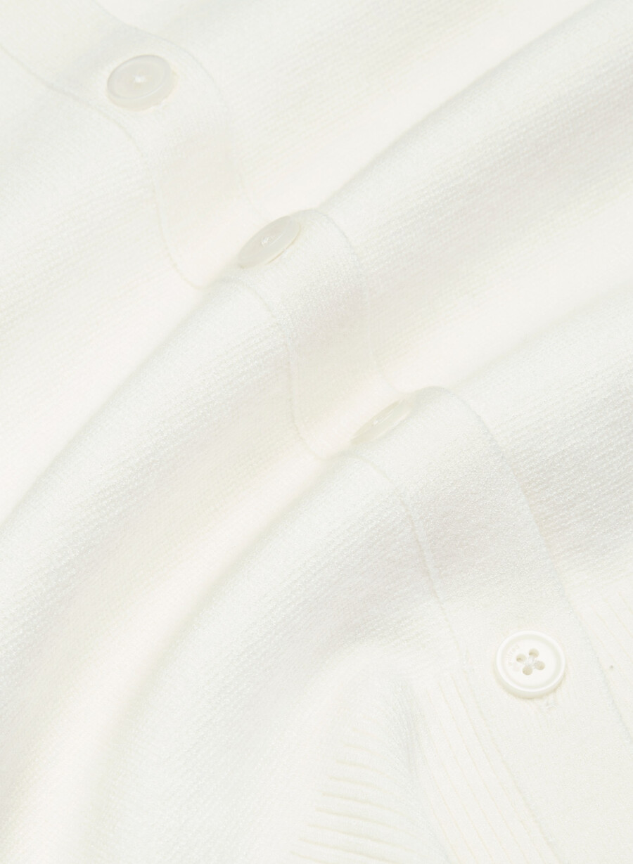 golightly ärmellose strickjacke – wonder yarn hellbirke
