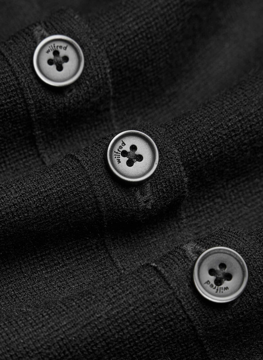 golightly ärmellose strickjacke – wonder yarn schwarz
