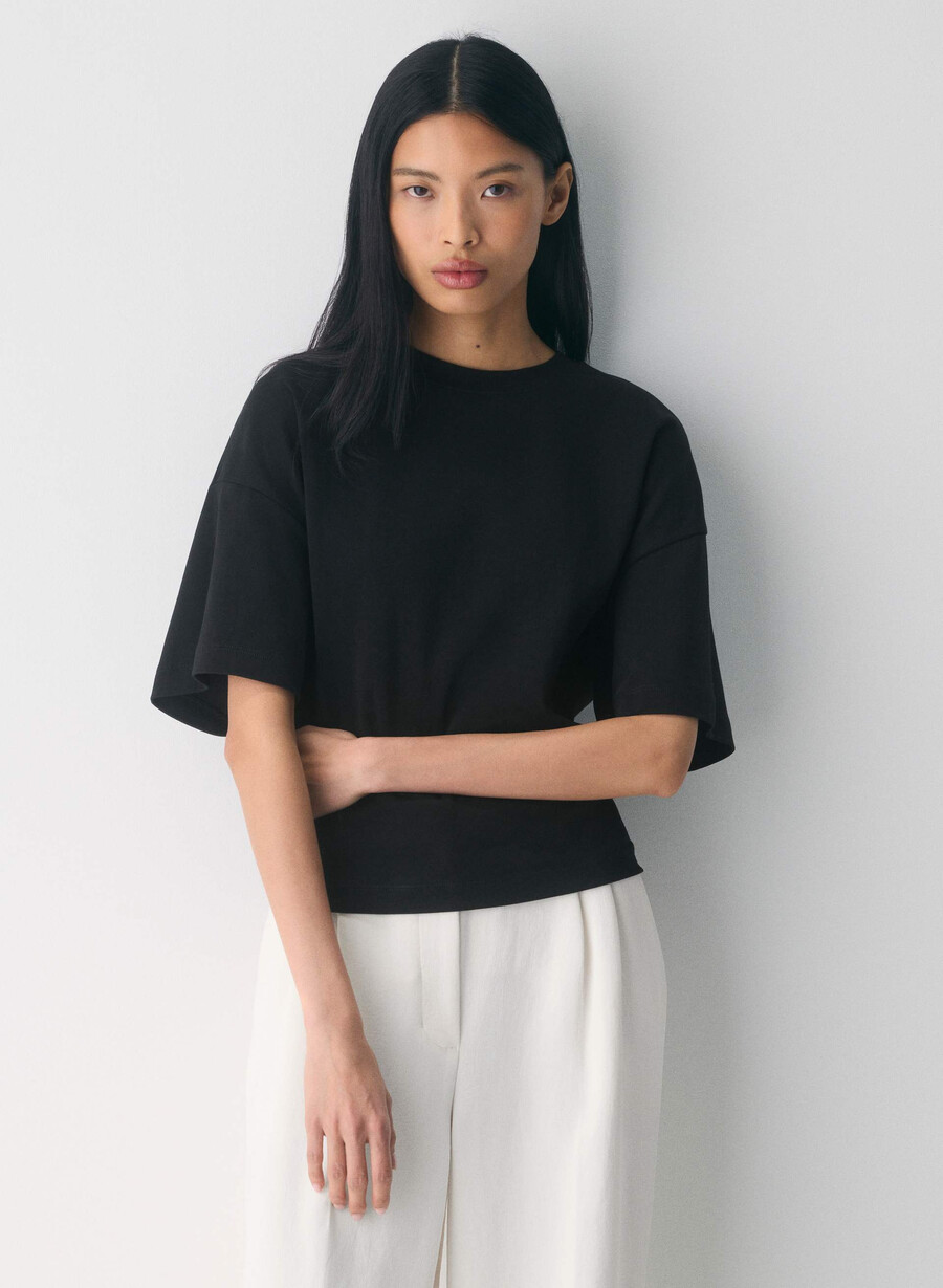 interlock baumwoll-barclay-t-shirt schwarz
