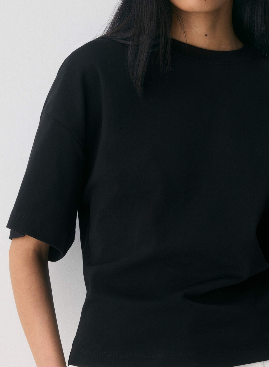 interlock baumwoll-barclay-t-shirt schwarz