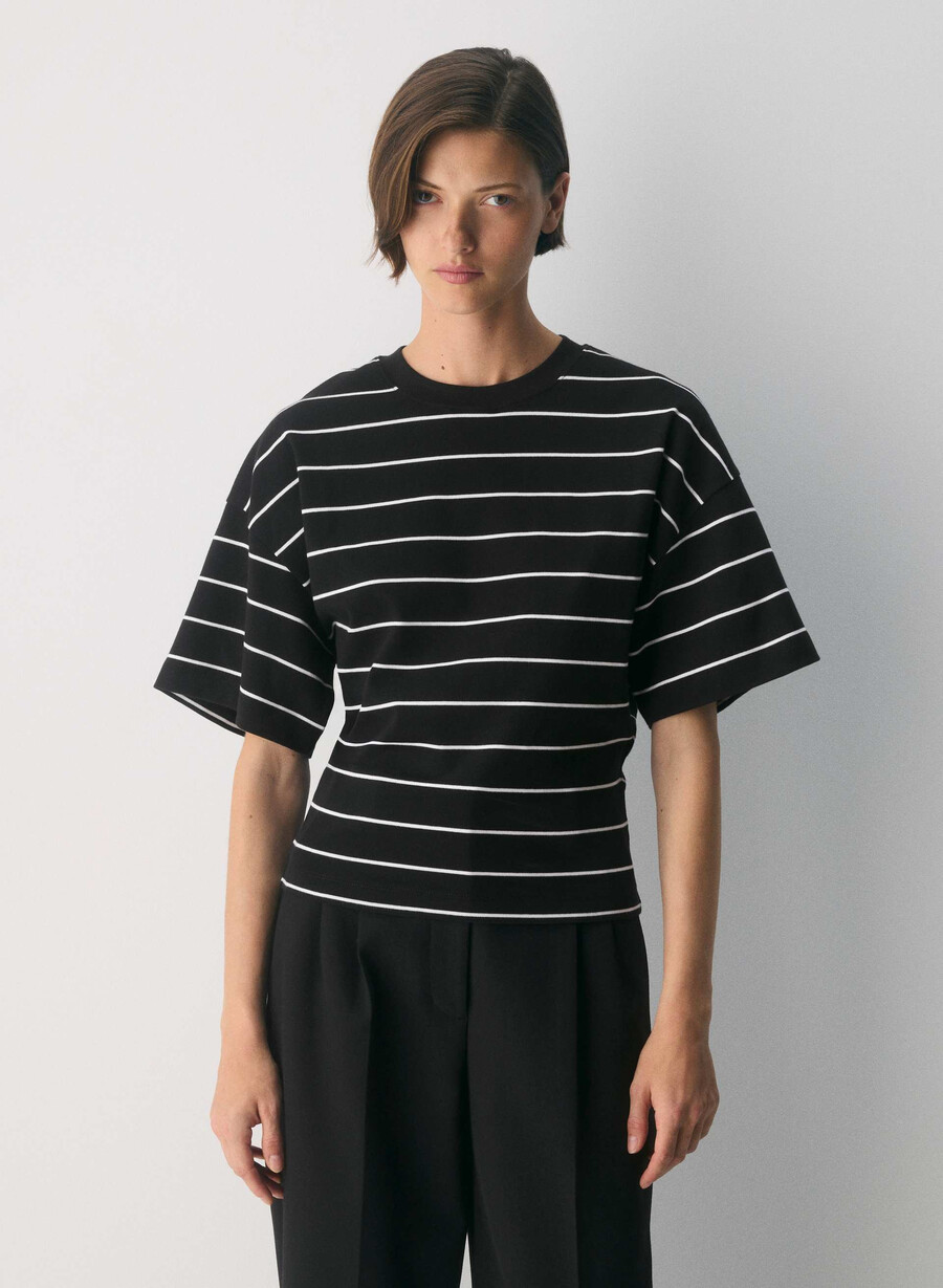 interlock baumwoll-barclay-t-shirt schwarzweiss