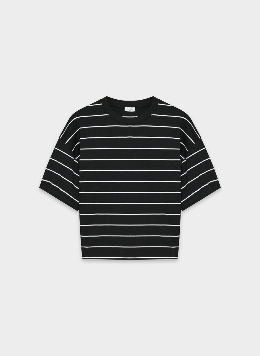 interlock baumwoll-barclay-t-shirt schwarzweiss