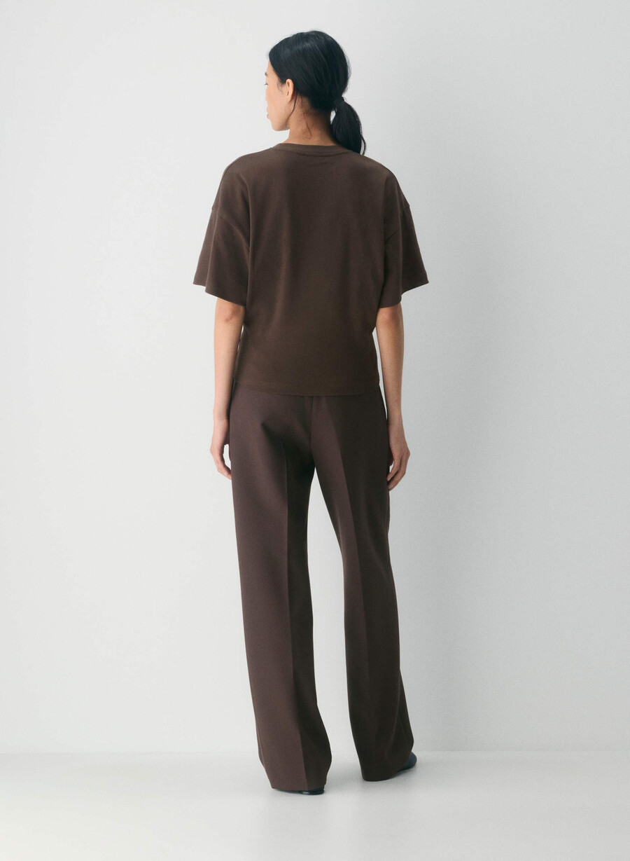 interlock baumwoll-t-shirt von barclay farbe sattes mokkabraun