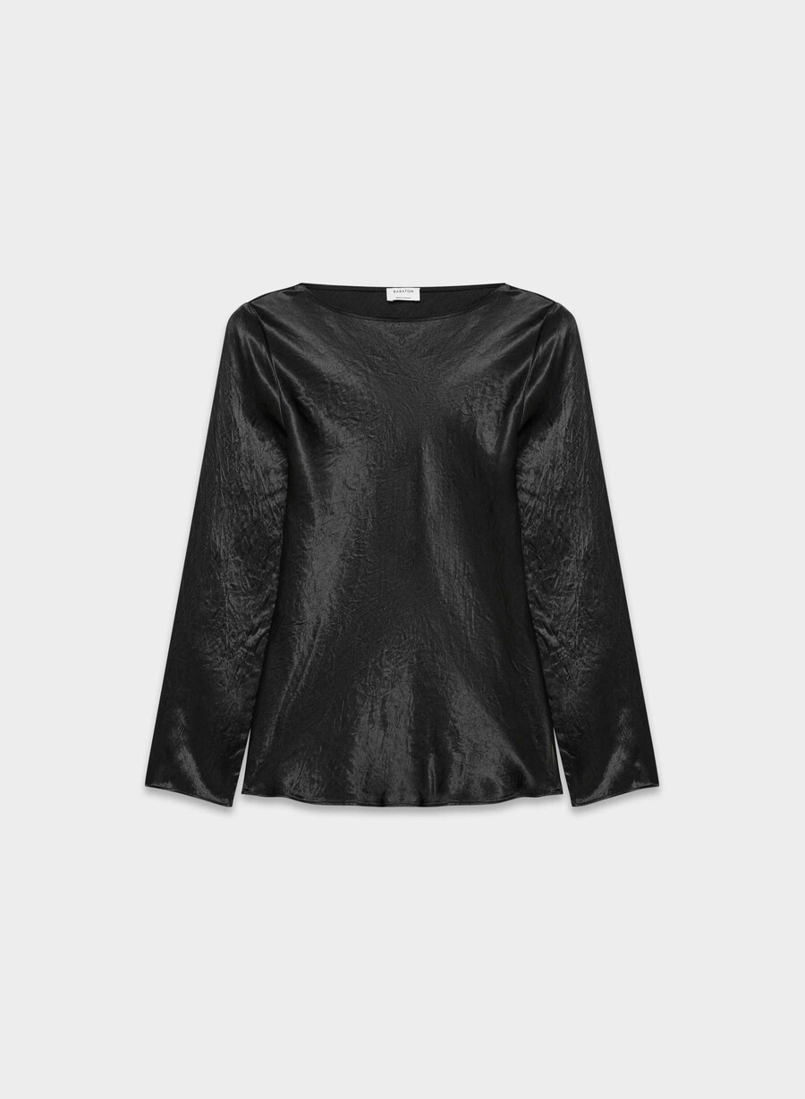 hastings satinbluse schwarz
