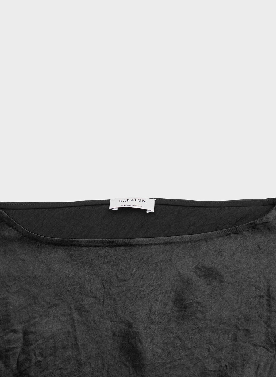 hastings satinbluse schwarz