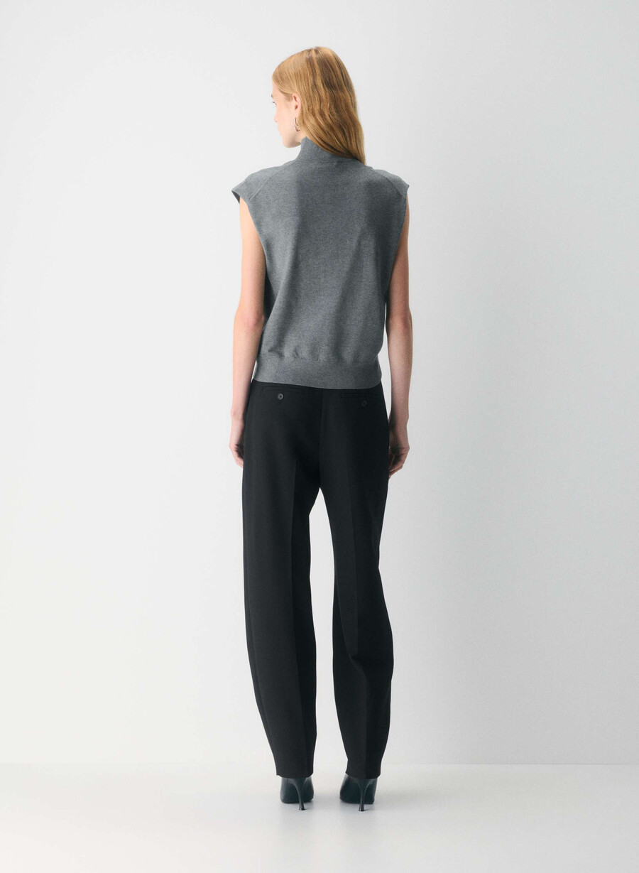 montrose strickweste heather dunkelgrau