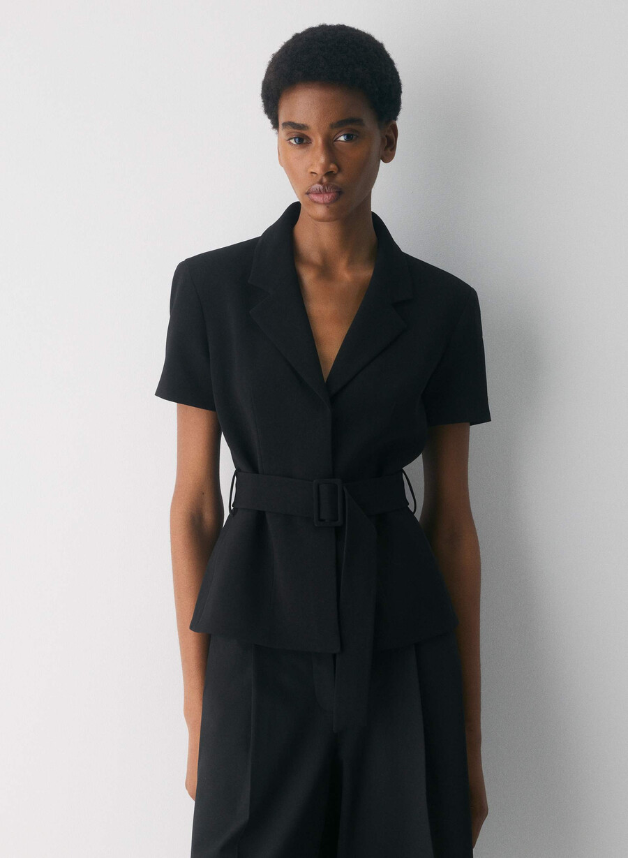 brynn jacke - sway crepe schwarz