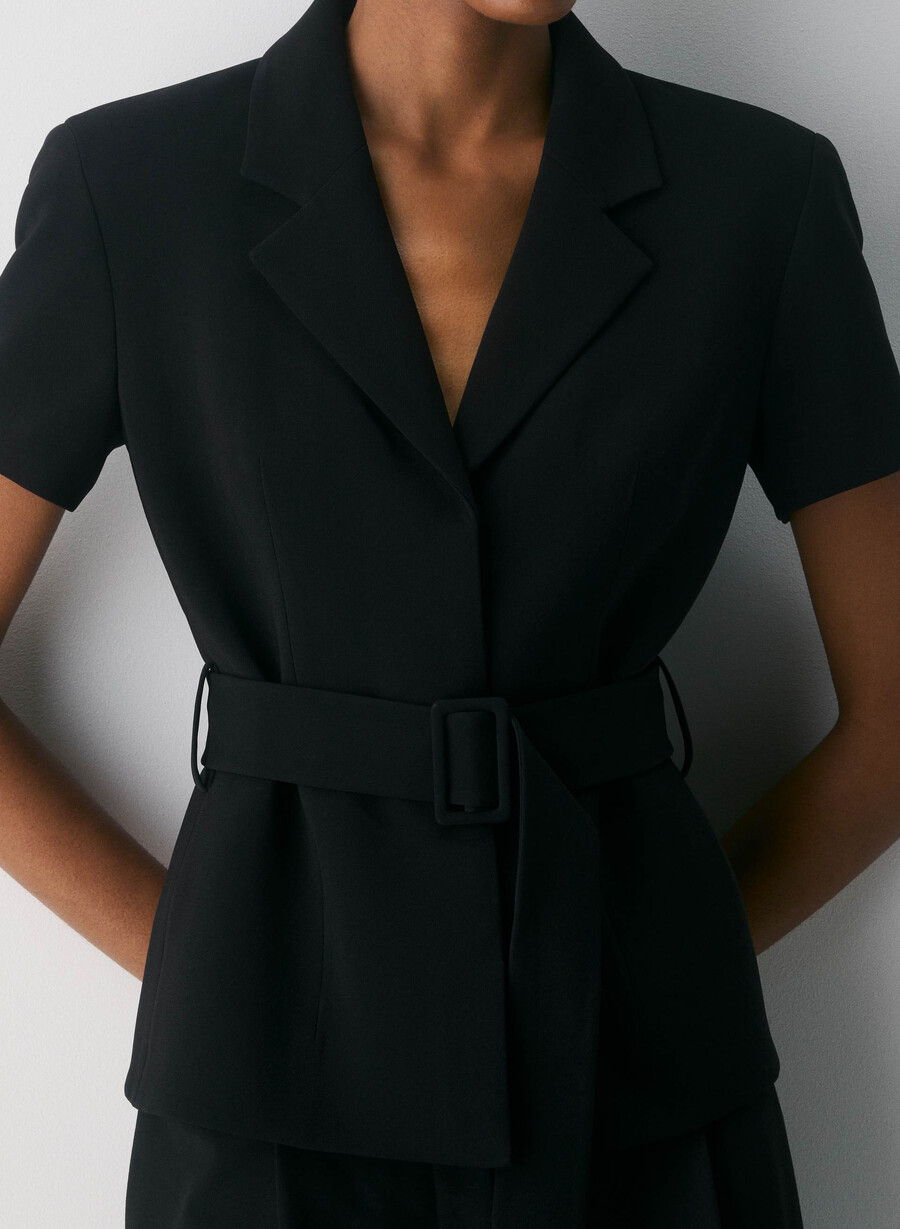 brynn jacke - sway crepe schwarz