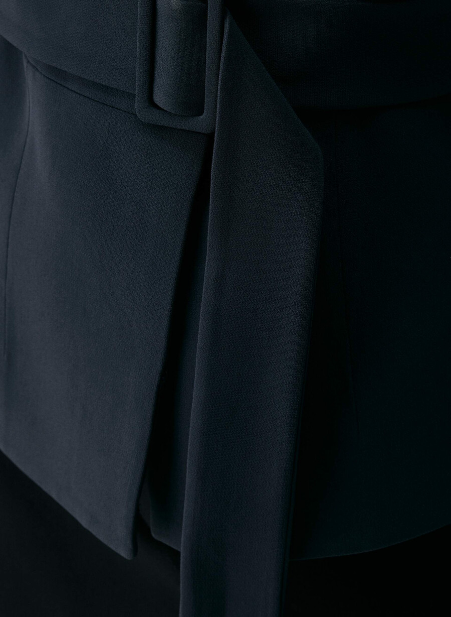 brynn jacke - sway crepe dunkelblau