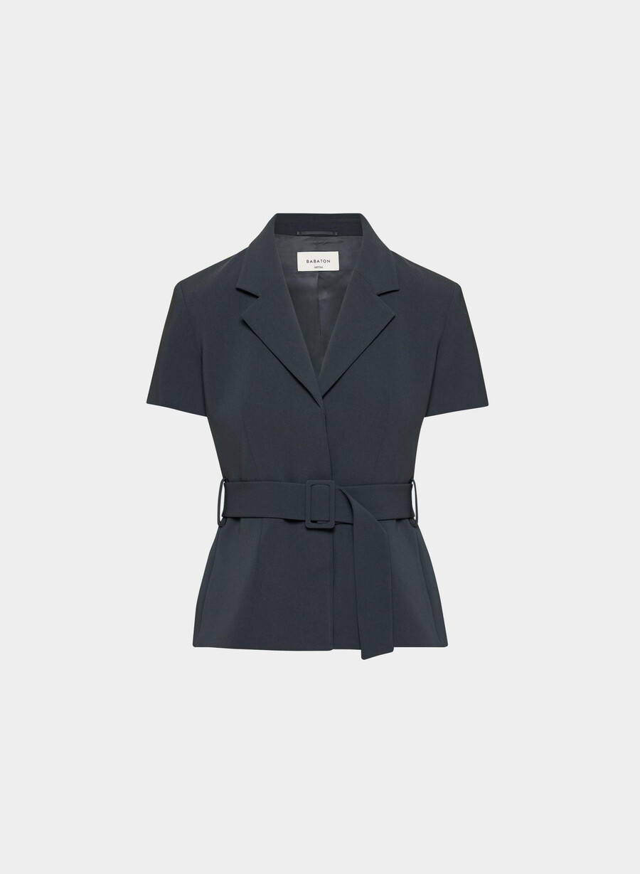 brynn jacke - sway crepe dunkelblau