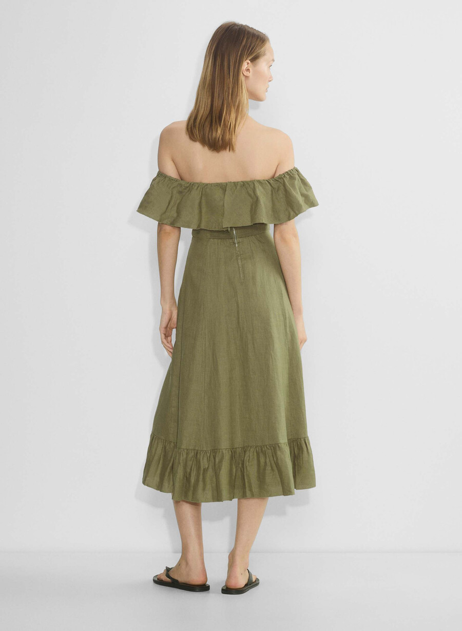 marmion leinenkleid sundried olive