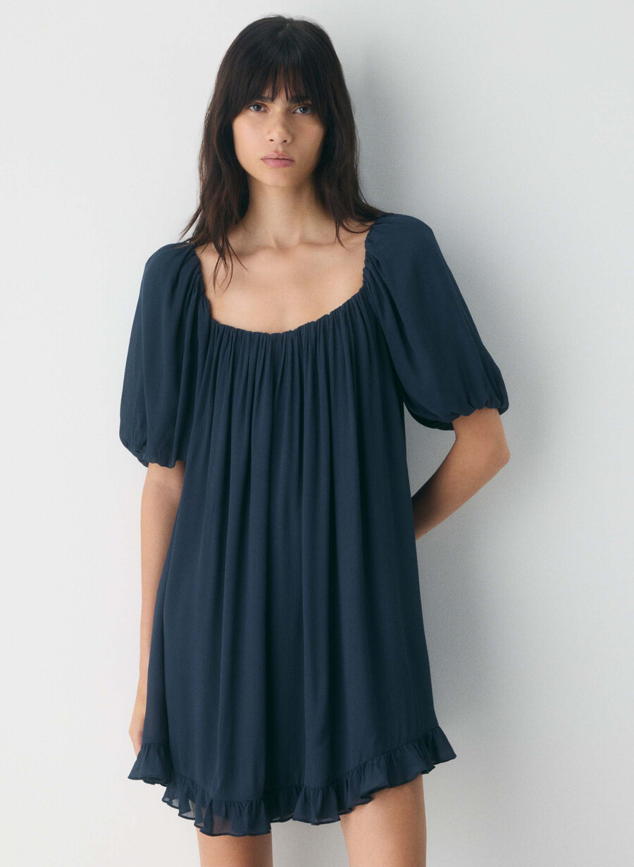 sunset dress dunkel nacht marineblau